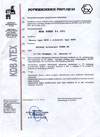 ATEX - KDB ATEX 04.001 - Control Valves BR33 type and actuators BR99 type