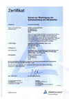   Certyficate System of Transferring the Marking of Materials