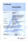Certyficate System of Transferring the Marking of Materials